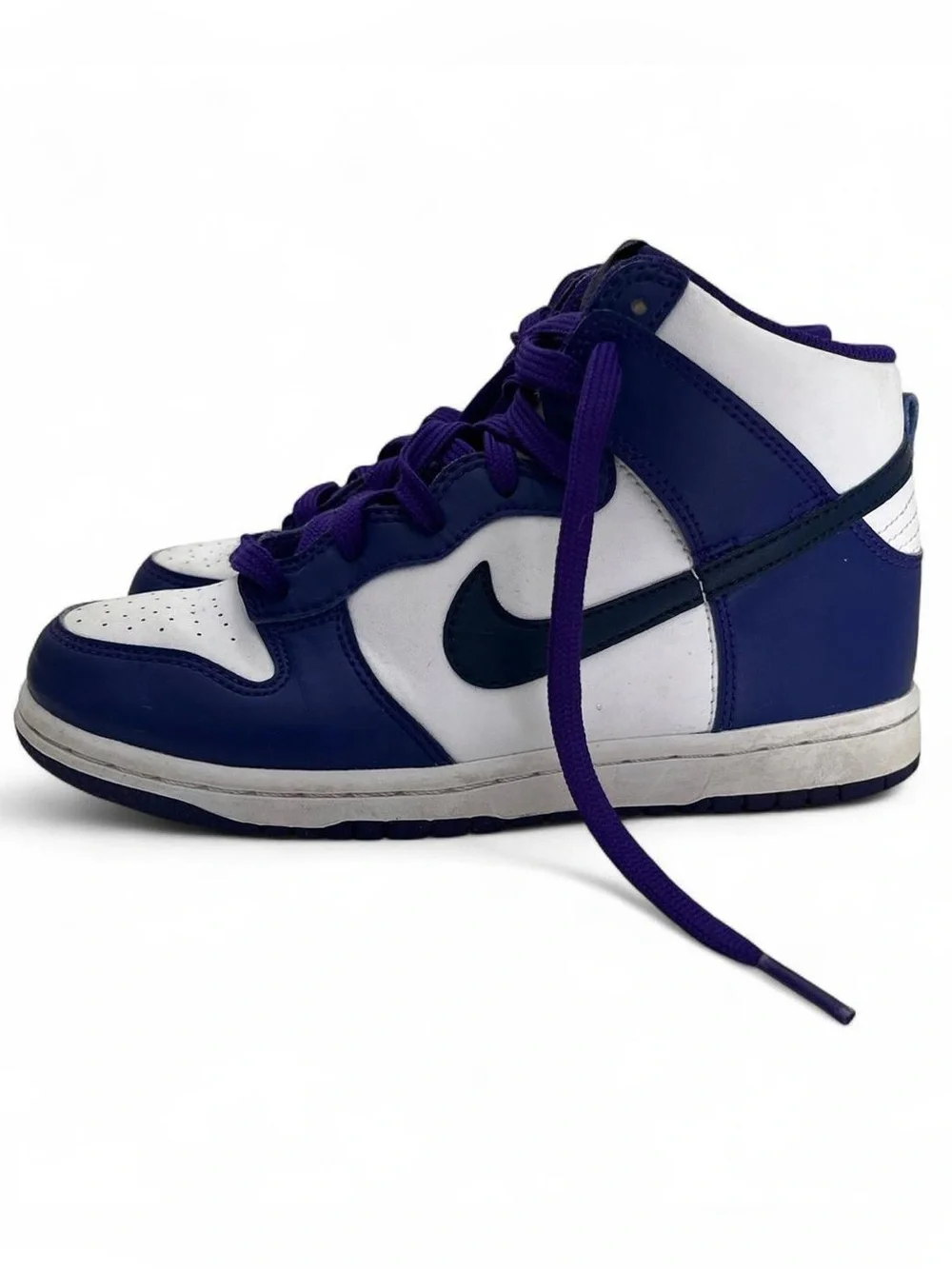 3Y Nike Dunk High Top Electro Purple Athletic Basketball Sneakers Womens’s 3.5